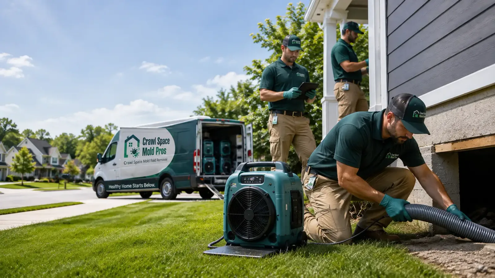 Crawl Space Mold Removal in Blair, NE